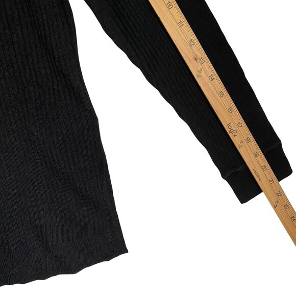 Madewell Alpaca Wool Ribbed Crewneck Sweater XS Black Relaxed Grunge Oversize - Picture 7 of 12